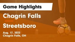 Chagrin Falls  vs Streetsboro  Game Highlights - Aug. 17, 2023