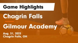 Chagrin Falls  vs Gilmour Academy  Game Highlights - Aug. 31, 2023