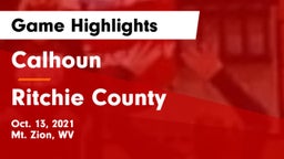 Calhoun  vs Ritchie County  Game Highlights - Oct. 13, 2021