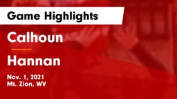Calhoun  vs Hannan Game Highlights - Nov. 1, 2021