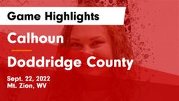 Calhoun  vs Doddridge County  Game Highlights - Sept. 22, 2022