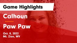Calhoun  vs Paw Paw  Game Highlights - Oct. 8, 2022