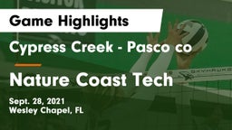 Cypress Creek  - Pasco co vs Nature Coast Tech  Game Highlights - Sept. 28, 2021