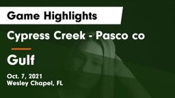 Cypress Creek  - Pasco co vs Gulf  Game Highlights - Oct. 7, 2021