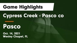 Cypress Creek  - Pasco co vs Pasco  Game Highlights - Oct. 14, 2021
