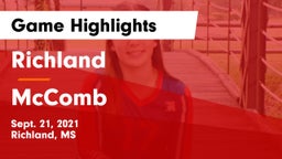 Richland  vs McComb  Game Highlights - Sept. 21, 2021