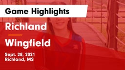 Richland  vs Wingfield Game Highlights - Sept. 28, 2021