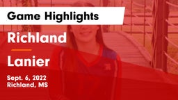 Richland  vs Lanier  Game Highlights - Sept. 6, 2022