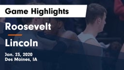 Roosevelt  vs Lincoln  Game Highlights - Jan. 23, 2020