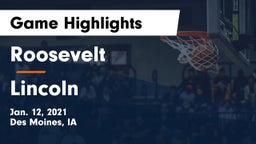 Roosevelt  vs Lincoln  Game Highlights - Jan. 12, 2021