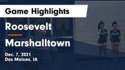 Roosevelt  vs Marshalltown  Game Highlights - Dec. 7, 2021