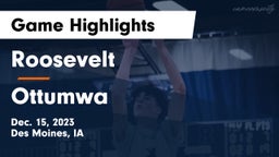 Roosevelt  vs Ottumwa  Game Highlights - Dec. 15, 2023