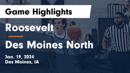 Roosevelt  vs Des Moines North  Game Highlights - Jan. 19, 2024