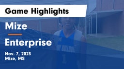 Mize  vs Enterprise  Game Highlights - Nov. 7, 2023