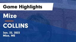 Mize  vs COLLINS   Game Highlights - Jan. 22, 2022