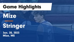 Mize  vs Stringer  Game Highlights - Jan. 20, 2023
