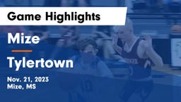 Mize  vs Tylertown  Game Highlights - Nov. 21, 2023