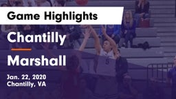 Chantilly  vs Marshall  Game Highlights - Jan. 22, 2020