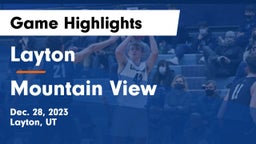 Layton  vs Mountain View  Game Highlights - Dec. 28, 2023