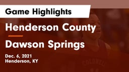 Henderson County  vs Dawson Springs  Game Highlights - Dec. 6, 2021
