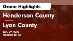 Henderson County  vs Lyon County  Game Highlights - Jan. 29, 2022
