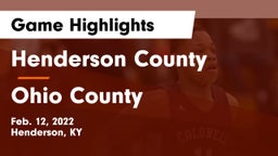 Henderson County  vs Ohio County  Game Highlights - Feb. 12, 2022