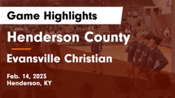 Henderson County  vs Evansville Christian  Game Highlights - Feb. 14, 2023
