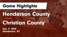 Henderson County  vs Christian County  Game Highlights - Jan. 9, 2024