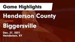 Henderson County  vs Biggersville  Game Highlights - Dec. 27, 2021