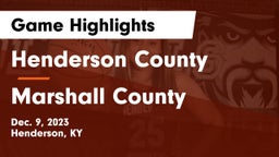 Henderson County  vs Marshall County  Game Highlights - Dec. 9, 2023