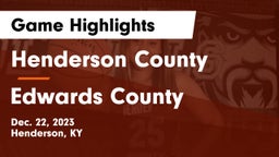 Henderson County  vs Edwards County  Game Highlights - Dec. 22, 2023