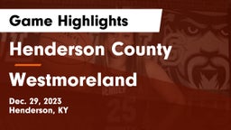Henderson County  vs Westmoreland  Game Highlights - Dec. 29, 2023