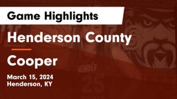 Henderson County  vs Cooper  Game Highlights - March 15, 2024