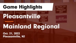 Pleasantville  vs Mainland Regional  Game Highlights - Oct. 21, 2022