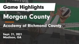 Morgan County  vs Academy of Richmond County  Game Highlights - Sept. 21, 2021
