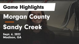 Morgan County  vs Sandy Creek  Game Highlights - Sept. 6, 2022
