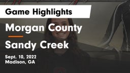 Morgan County  vs Sandy Creek  Game Highlights - Sept. 10, 2022