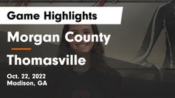 Morgan County  vs Thomasville Game Highlights - Oct. 22, 2022
