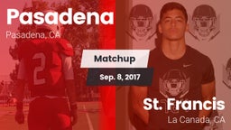 Matchup: Pasadena  vs. St. Francis  2017
