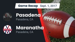 Recap: Pasadena  vs. Maranatha  2017