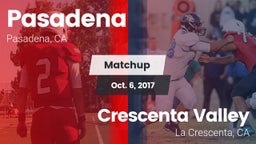 Matchup: Pasadena  vs. Crescenta Valley  2017