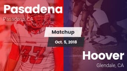 Matchup: Pasadena  vs. Hoover  2018