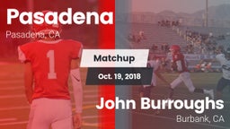 Matchup: Pasadena  vs. John Burroughs  2018