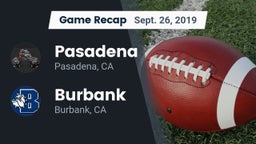 Recap: Pasadena  vs. Burbank  2019