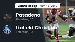 Recap: Pasadena  vs. Linfield Christian  2019