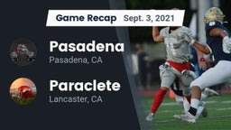 Recap: Pasadena  vs. Paraclete  2021