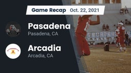 Recap: Pasadena  vs. Arcadia  2021