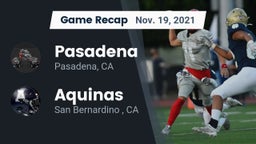 Recap: Pasadena  vs. Aquinas   2021