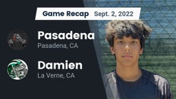 Recap: Pasadena  vs. Damien  2022