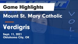 Mount St. Mary Catholic  vs Verdigris  Game Highlights - Sept. 11, 2021